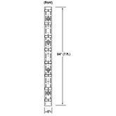 Corning CDF-IBU-7-6 Black Aluminum Closet Distribution Frame
